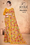 Pranjul Vol 1 By Kiyra Georgette Printed Daily Wear Saree Wholesale Online
